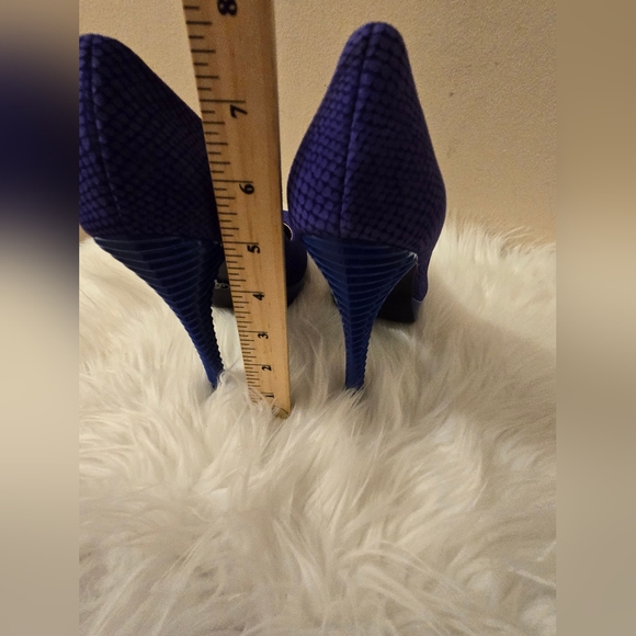 Rachel Rachel Roy Women's Purple & Blue Textured Heels Shoes size 9 1/2 M - Picture 7 of 16